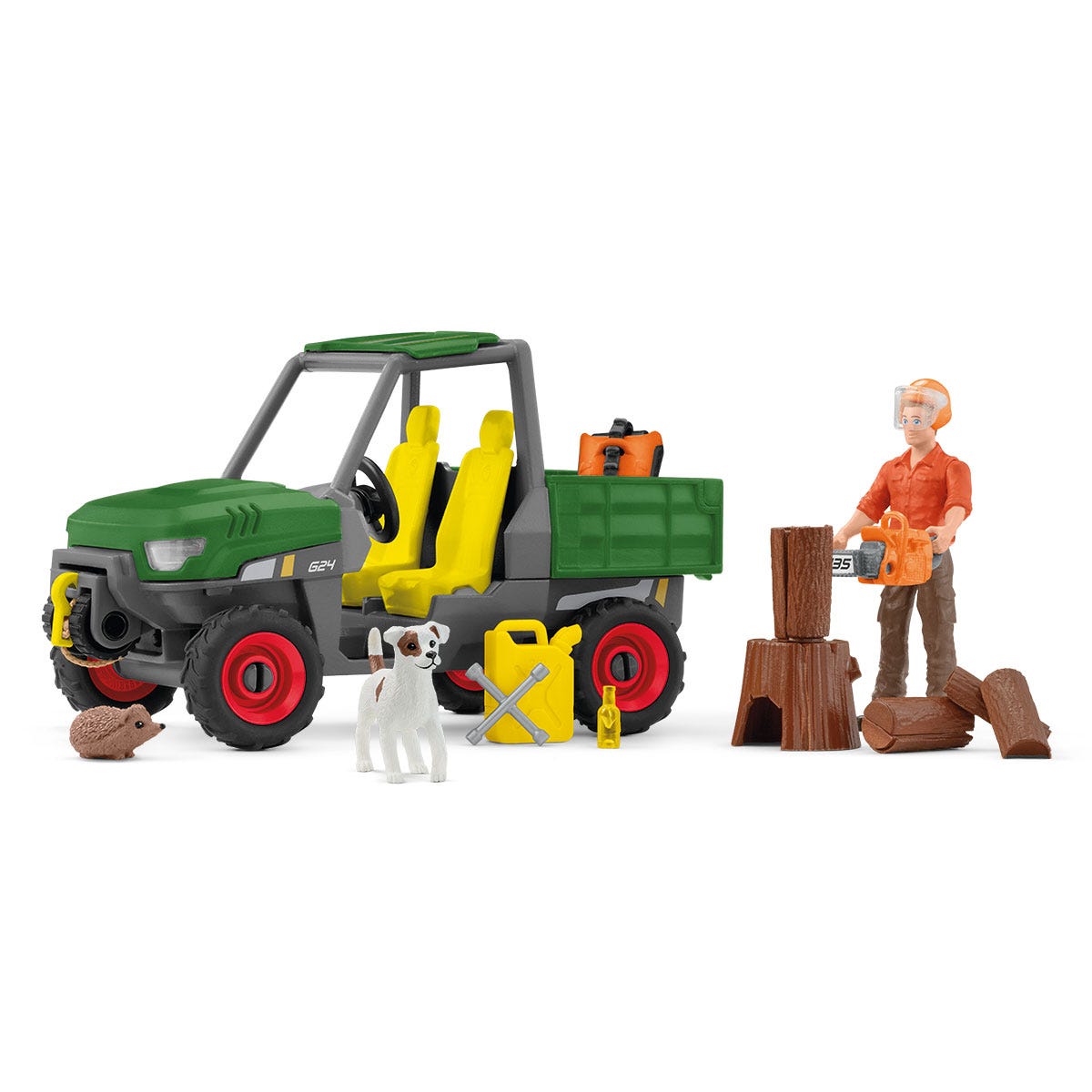 WELBY社　ブリキ玩具　ジオラマ　ハイウエィセット　HIGHWAY　SET Working in the Forest 42659 FARM WORLD | schleich
