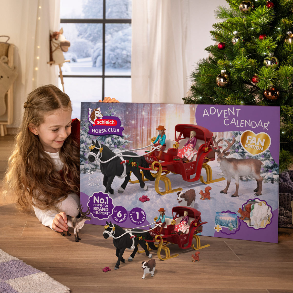 Velký adventní kalendář HORSE CLUB 2025 – Vánoční jízda na saních