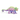 Caspar the chameleon in rainbow colors
