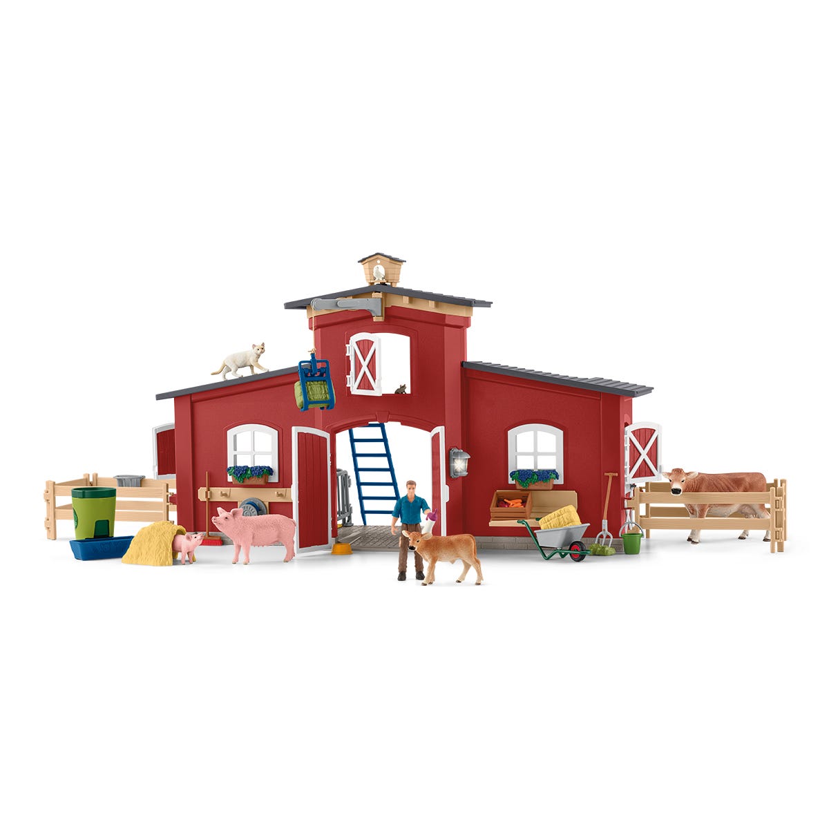 Large Barn with Animals and Accessories