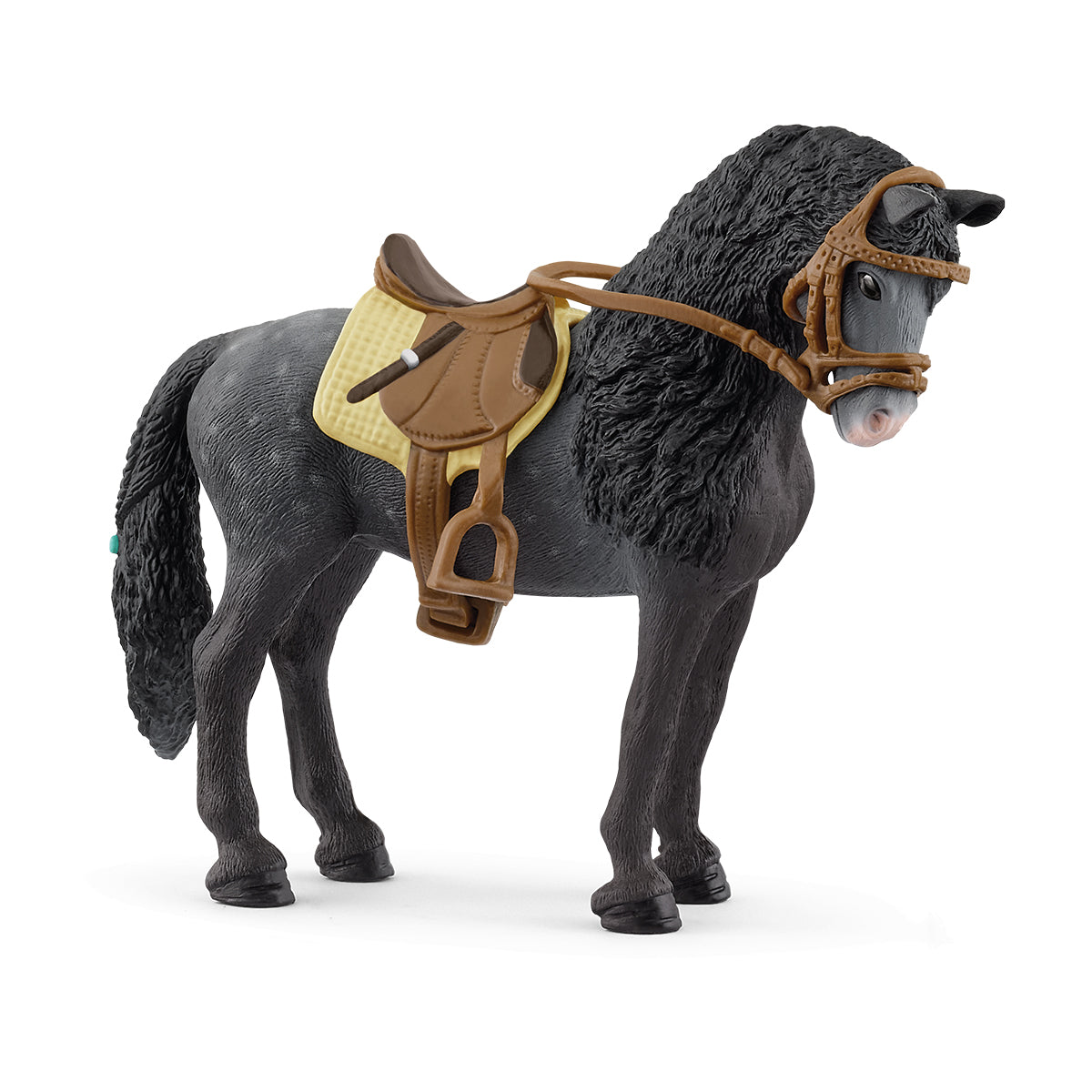 Pura Raza Española Mare with saddle and bridle